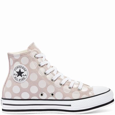 Gyerek Converse Glitter Shine EVA Platform Chuck Taylor All Star Magasszárú Cipő CO4328569 Piros/Feh